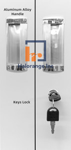 Customized Modern Steel Filing Cabinet with Glass <b>Doors</b> for Home Office and School Use Durable Storage Solution - Product Image 5