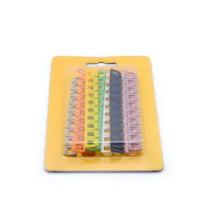 MT-4551 Colorful Network Cable Management telephone line label cable marker Plastic Cable Markers