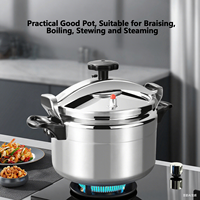 Autocuiseur en aluminium personnalisable Pot 3/4/5/7/9/11/15 Litre Cuisinière à gaz Grande capacité Antidéflagrant Cuisine haute pression