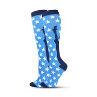 American Flag Design Compression Calf Running Football Socks for Youth Factory Direct Taille unique Tricoté 3D Bottom Logo