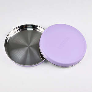 Nuevo producto de diseño moderno, vajilla para niños, plato de alimentación de cena de silicona con ventosa de acero inoxidable 304 para bebé - Product Image 6