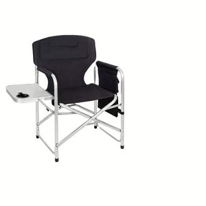 Chaise pliante moderne en aluminium léger de style pêche avec table latérale et sac de rangement pour la plage - Product Image 3