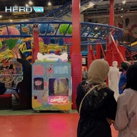 Máquina Expendedora de dulces de algodón de azúcar HEROVR con código QR, barra de aperitivos a granel, compatible con la función SDK para niños, Malasia para centros comerciales