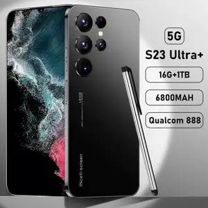 2024 New Mobile Phones S23 Ultra 7.3 inch 16GB+1T 4G 5G Smartphones With Stylus 5 Cameras Face ID Unlocked Cellphones