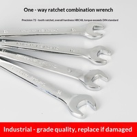 Vente en gros usine : Jeu d'outils de clés à cliquet métriques rapides et ergonomiques, à double extrémité, combinées (plate et étoile)