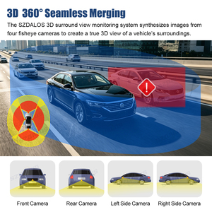 SZDALOS-système de caméra à vision d'oiseau HD 3D, 360 °, Surround View pour RV/<span class=keywords><strong>camping</strong></span>-<span class=keywords><strong>Car</strong></span>/<span class=keywords><strong>camping</strong></span>-<span class=keywords><strong>Car</strong></span>, Full HD, 1080P, capteur DVR G - Product Image 4