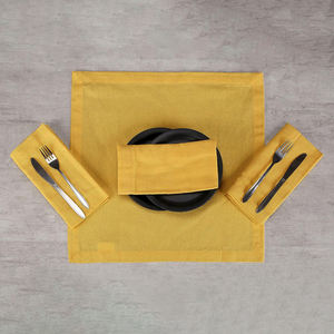 Serviettes de table élégantes et de haute qualité en lin 100% Serviettes durables brodées à la main pour les mariages - Product Image 6