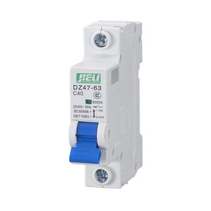 Jieli AC MCB ตัวตัดวงจร4.5kA ความจุ230V/400V BCD Curve d/b/c การติดตั้งราง5ปีรับประกัน50/60Hz - Product Image 3