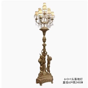 <span class=keywords><strong>Lampadaire</strong></span> Angel Branch avec sculpture de vigne, décoratif, style Cirrus, <span class=keywords><strong>pour</strong></span> hôtel, palais, style Rococo, en cuivre, modèle Boy Play - Product Image 4