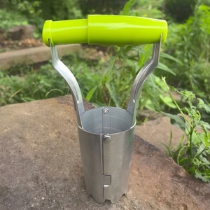 Trasplantador de plántulas de acero inoxidable, herramienta de jardín duradera de 8cm de diámetro para plantar vegetales, flores y trasplantar suculentas - Product Image 2