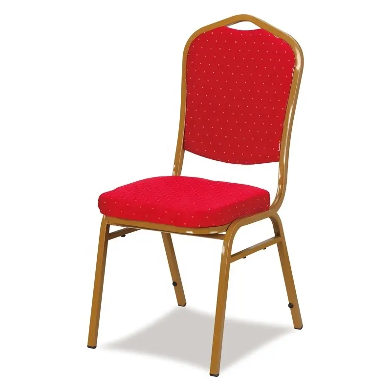 Silla de banquete de entrenamiento para Hotel, asiento de hierro para restaurante, boda, comedor, Reunión, VIP, color rojo, 2022