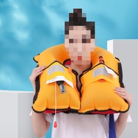 Gilet de sauvetage personnalisé pour sports nautiques pour adultes, gonflage rapide, ceinture réglable, matériau en néoprène et nylon rapide