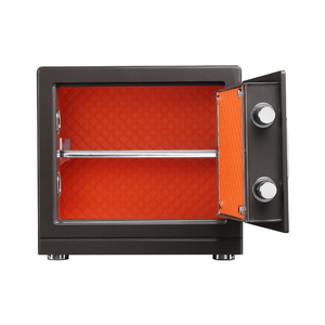 2025 New Designed Internal Full Fiber Leather Covered Small Size Home Use Digital Fingerprint Combination <b>Lock</b> <b>Safe</b> <b>Box</b> - Product Image 4