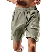 Shorts de sport pour homme à séchage rapide avec poches zippées, shorts de sport élastiques, shorts de course, pantalons de sport respirants