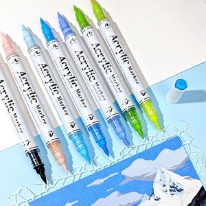 Juego de Rotuladores de Doble Punta, 120 Colores, Fáciles de Usar, para Graffiti, Tinta, Pintura Acrílica, Punta de Pincel Oblicua, Permanente, para Escribir en CD - Product Image 4