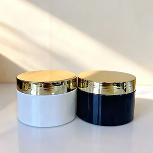 <span class=keywords><strong>Barattoli</strong></span> in PET bianchi, neri, ambra, vendita diretta dalla fabbrica, contenitori cosmetici in <span class=keywords><strong>plastica</strong></span> a bocca larga <span class=keywords><strong>con</strong></span> coperchi dorati - Product Image 3