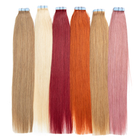 Extensions de cheveux humains chinois vierges en gros, 18-22 pouces, double épaisseur, lisses et ondulées, à clipser, 20 pièces par sac