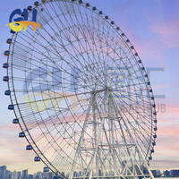 Grande Roue Spectaculaire de 88 m avec Éclairage LED Complet pour Parc d'Attractions de Renommée Mondiale, Fabriquée par des Fabricants Spécialisés