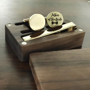 Scatola per <span class=keywords><strong>Gemelli</strong></span> Personalizzata, Copri Bottoni alla Moda, <span class=keywords><strong>Gemelli</strong></span> di Alta Gamma in Acciaio Inossidabile, Set di Lusso per Camicie da Uomo C055 - Product Image 5