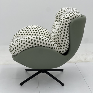 เก้าอี้ผ้าหุ้มเบาะแบบทันสมัยสำหรับห้องนั่งเล่นพร้อมขาโลหะ - Product Image 5