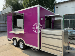 Nouveau design OEM Chariot à café mobile Kiosque de camion de nourriture de concession Remorque de nourriture mobile entièrement équipée avec éviers - Product Image 3