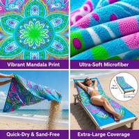 Personalized Printing Custom Towels Large Polyester Sand Free Quick Dry Beach Towels