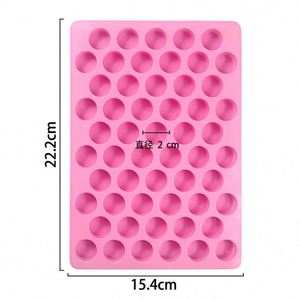Mini Molde Vertical de Silicona de 55 Cilindros para Cera de Sellado Redonda, Herramientas para Preparación de Pasteles de Chocolate - Product Image 5