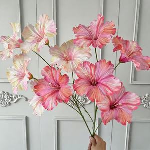 Fleurs artificielles <span class=keywords><strong>Zhu</strong></span> <span class=keywords><strong>Jin</strong></span> Hua modernes en soie imprimées en 3D, motif volubilis, pour décorations de mariage et présentations événementielles – Souples et sur pied - Product Image 3