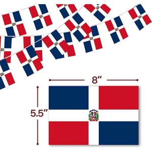 Custom Shape Size Rectangle Triangle Dominica Dominican Republic Banner String <b>Flag</b> for Indoor Outdoor Decorations - Product Image 3