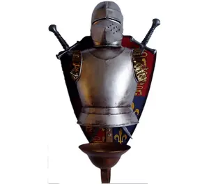 Large european-style Medieval Samurai Roman character villa KTV bar decorations decorated with a model of armor