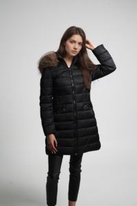 แจ็กเก็ตขนเป็ดแบบมีสไตล์สำหรับฤดูหนาวพร้อมปกขนเทียมแบบถอดได้เก็บความอบอุ่นในขณะที่ยังคงความเก๋ไก๋ด้วยฉนวนที่มีคุณภาพสูง - Product Image 3