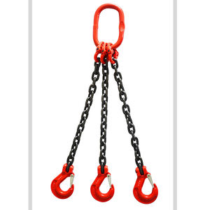 Eslinga de cadena de elevación, 3 toneladas, 2 metros, 6 mm de diámetro, grado 80, eslinga de cadena de elevación, elevación de <span class=keywords><strong>aparejo</strong></span> de 3 piernas - Product Image 1