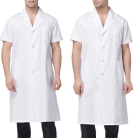 Blouse de Laboratoire Unisexe Blanche Résistante aux Acides pour Enfants, Uniforme Respirant de Médecin, Blouse de Laboratoire avec Logo Personnalisé, Ensemble de Tenues Médicales Respirantes pour Hommes et Femmes