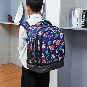 Student Tote With Pull Handle 18 In Dual Use <b>Backpack</b> For <b>School</b> Children Unisex Spring 2021 - Product Image 4