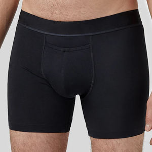 Sous-vêtements personnalisés pour hommes, caleçons en polyester et élasthanne, shorts respirants, sous-vêtements unis, caleçons pour hommes, boxer - Product Image 6