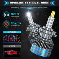 HYNBYZJ Haute Puissance 360 Degrés Conception Voiture Led Ampoule Étanche Tout Terrain Super Lumineux LED Phares Système D'éclairage Automatique