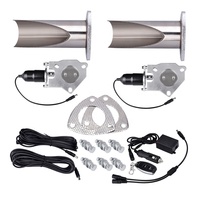 Kit de découpe d'échappement électrique à double Valve Cut-Out, 2 sorties, avec télécommande, 2.0/2.25/2.5/3.0 pouces, Diy