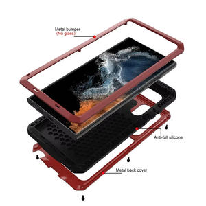 Custodia Protettiva Robusta in Metallo e Alluminio Antiurto per <span class=keywords><strong>Samsung</strong></span> S26 S25 S24 S23 S22 S21 + Note 20 <span class=keywords><strong>Ultra</strong></span> S25 Edge - Product Image 3