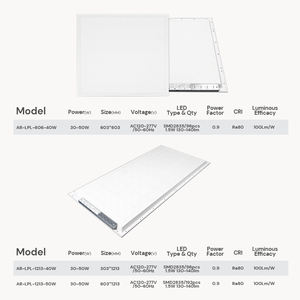 Éclairage commercial et industriel encastré 2 pieds 4 pieds 30w 40w 50w carré 60x60 LED dimmable panneau lumineux plat pour la maison et le bureau - Product Image 6