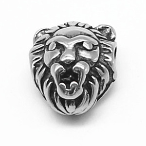 yunnique Lion Head Spacer Bead Stainless Steel Irregular Shape For Bracelet Making Jewelry Findings - Product Image 5