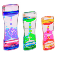 Jouets à bulles liquides colorés avec minuteur, Jouet sensoriel, Nouveaux jouets colorés amusants, Minuteur à mouvement liquide, Jouet sensoriel apaisant anti-stress