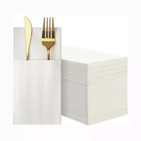 Serviettes en papier de poche Airlaid Liner de luxe 1-2 plis pliés