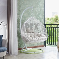 Chaise à bascule rétro en rotin PE, mobilier d'extérieur et d'intérieur, pour jardin, patio, maison