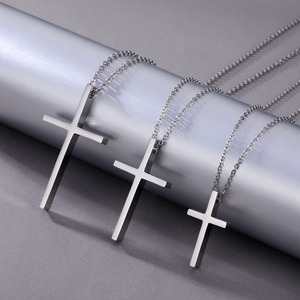 สร้อยคอทองคำรูปกางเขนเปล่า สแตนเลส 316L ราคาส่งถูก - Product Image 6