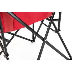 Silla de césped resistente con respaldo alto, silla plegable portátil con capacidad de 250 libras con portavasos - Product Image 3