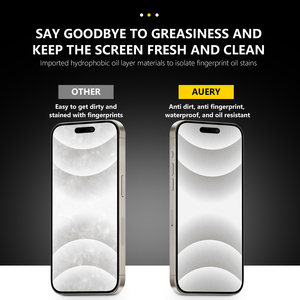 Aurey HD Di Động Glass Bảo Vệ Màn Hình Phim Cho Điện Thoại Cho <span class=keywords><strong>iPhone</strong></span> 16 15 14 13 12 11 Pro Max Tempered Glass - Product Image 6