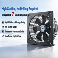 Ventilateur extracteur de fumée 14 pouces à double sortie d'air, haute aspiration, faible bruit, échange d'air efficace pour locaux de location et entrepôts