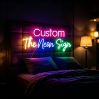 Enseignes néon LED personnalisées pour la décoration murale, mariages, fêtes, chambres, voitures et entreprises |   Contrôlé par Bluetooth, étanche IP54
