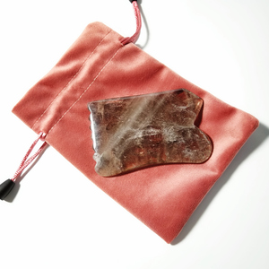 Juego de masaje facial, cuello y cuerpo DIY con piedra de cuarzo ahumado natural en forma cuadrada, rodillo de hielo para la cara. - Product Image 4
