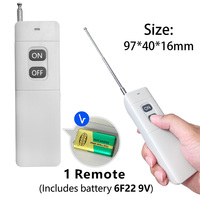 Interruptor Inalámbrico Universal RF 433Mhz 110V 220v 30A con Alcance de 5000M, Control Remoto para Puerta Eléctrica, Luz, Bomba de Agua G804